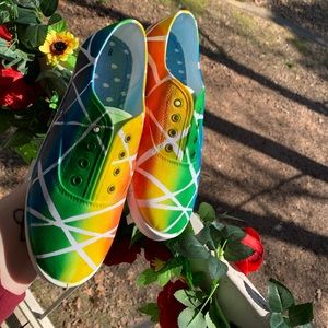 Custom Rainbow Shoes